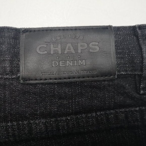 Chaps Denim Ladies Size 10 Straight Leg Black Jeans - Picture 5 of 12